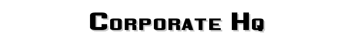 Corporate HQ font